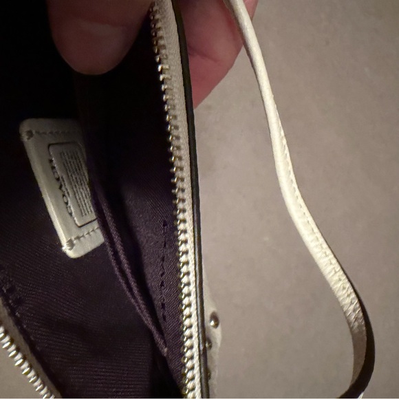 Coach Cream Studded Wristlet - Picture 9 of 9